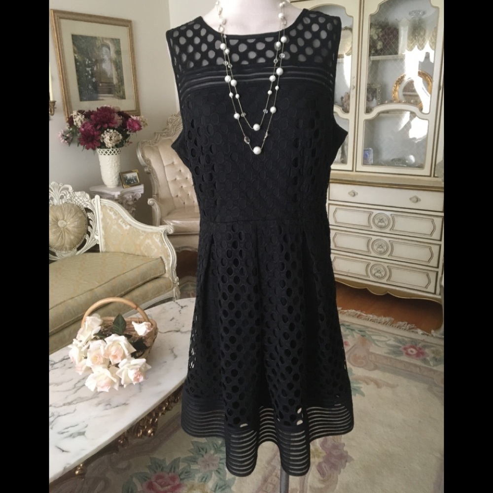 Lane Bryant black party dress size 18 C:644-5/19/26
